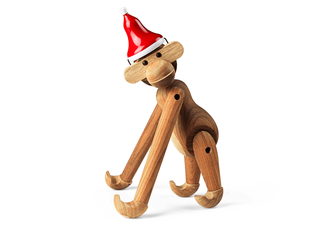 Kay Bojesen wooden Figure Hat Medium monkey Santa's Cap