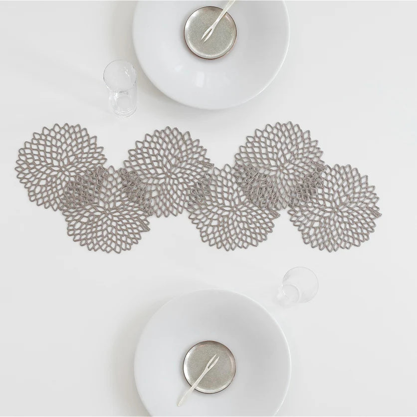 Dahlia Coasters (Set of 6) Gunmetal