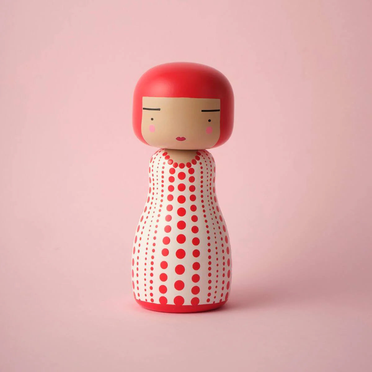 Kokeshi Doll by Sketch.Inc for Lucie Kaas - Dot RED Yayoi Kusama