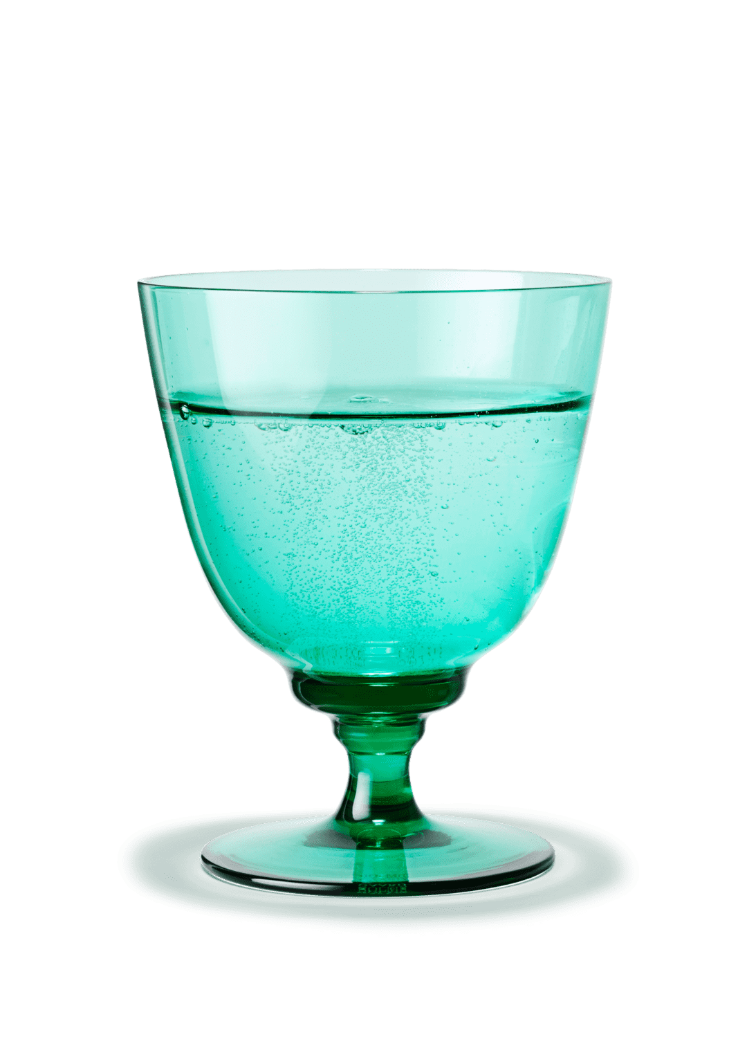 Flow Glass on foot 35 cl / 11.8 oz Emerald Green