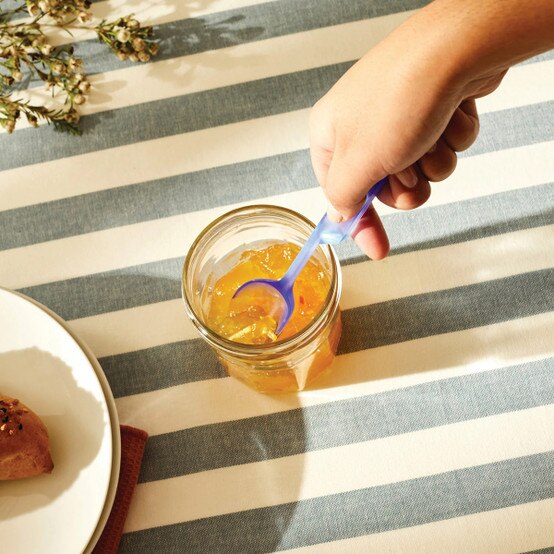 AAC09 AZ "SLEEK" SPOON, BLUE