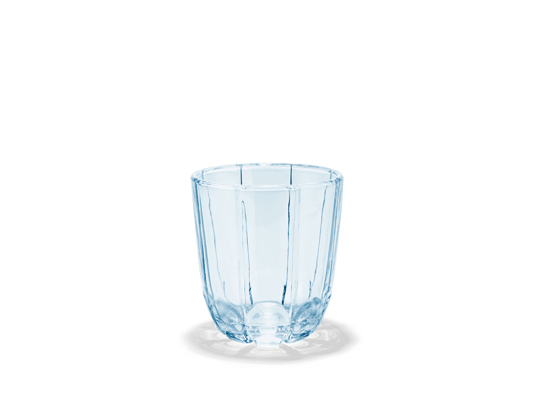 Lily drinking glass 32 cl 2-pack - Blue iris Denmark