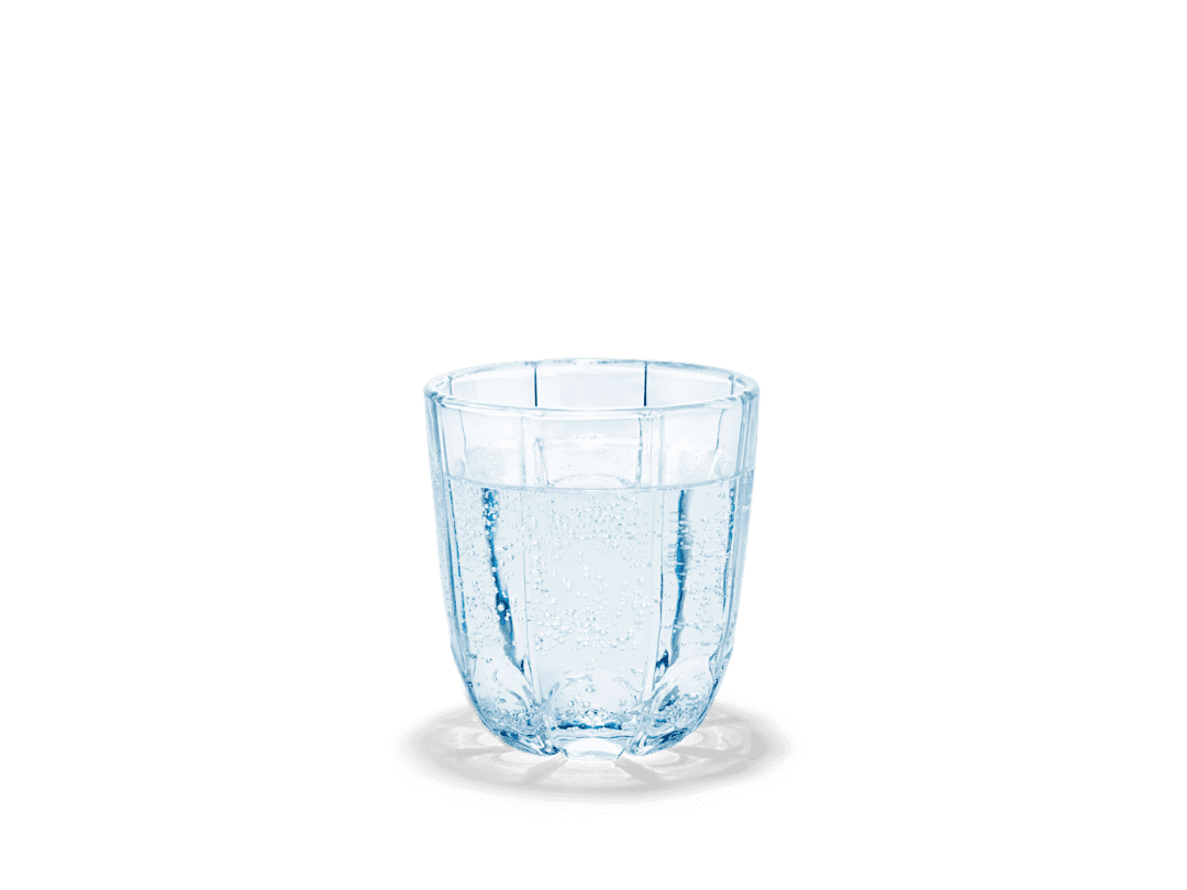 Lily drinking glass 32 cl 2-pack - Blue iris Denmark