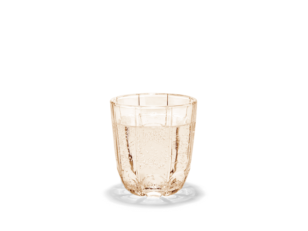 Lily drinking glass 32 cl 2-pack - Toffee rose *