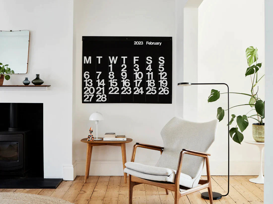 Stendig Calendar 2024 by Massimo Vigenelli Large Black and White
