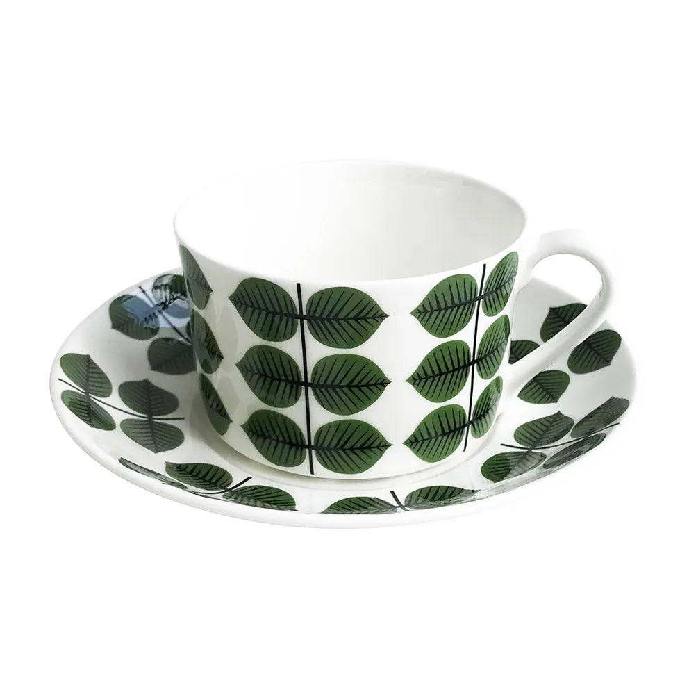 Berså teacup with saucer 35 cl - Green