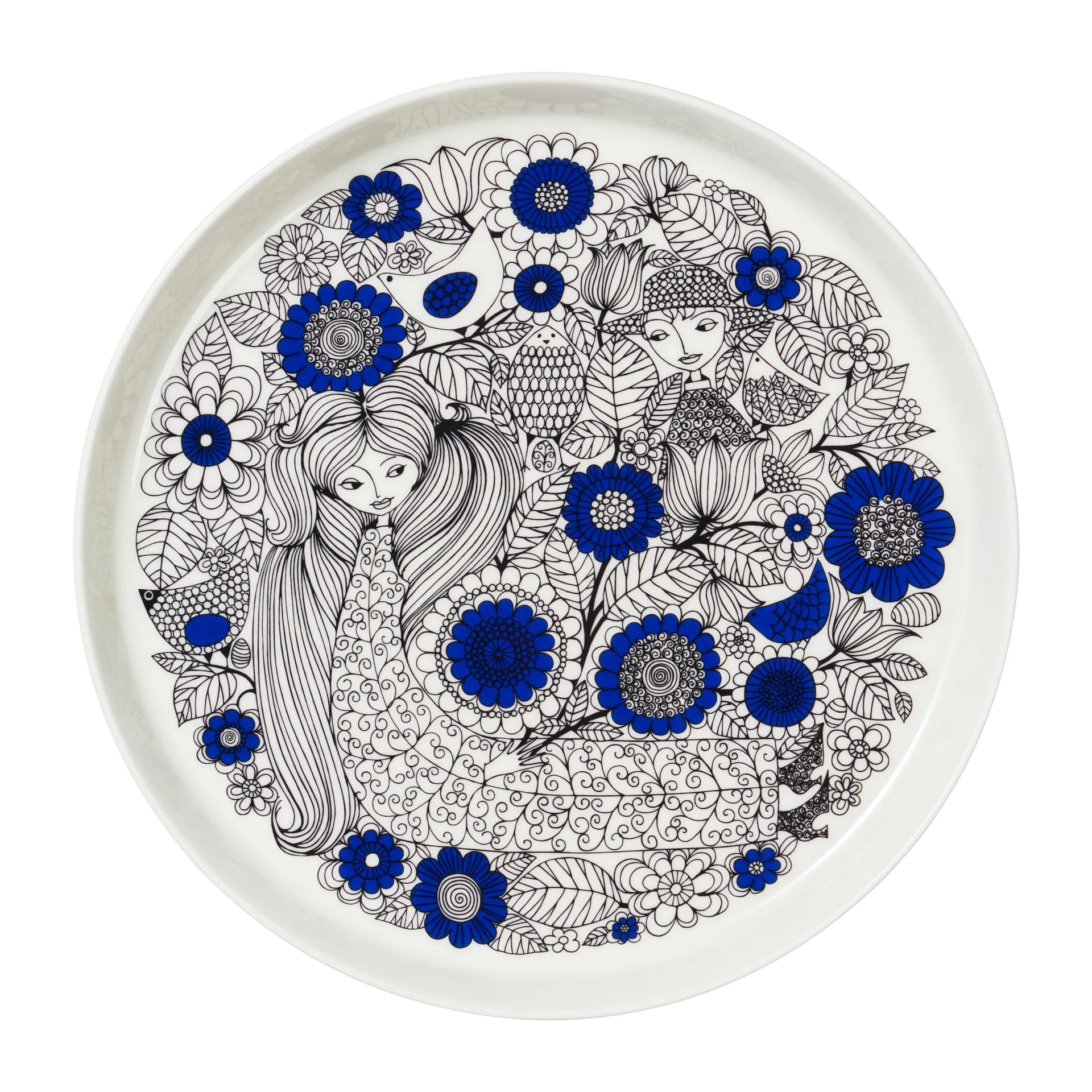 Pastoraali plate Ø24 cm - Blue