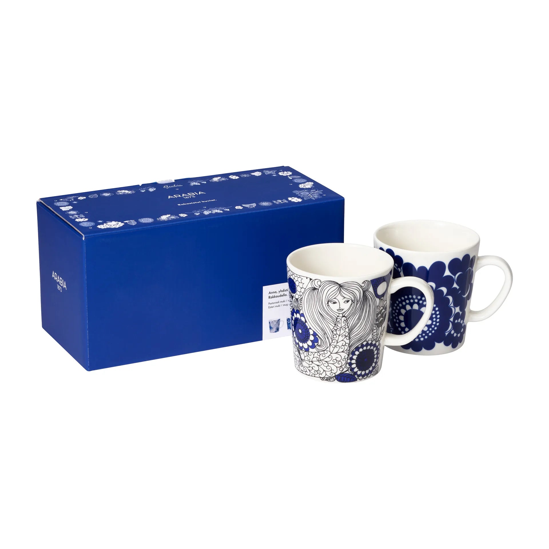 Pastoraali & Esteri Arabia mix set mug 2 pieces - Blue