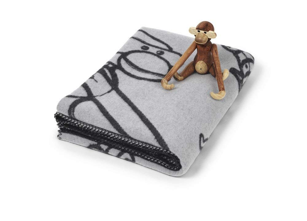 Kay Bojesen Blanket Monkey 130x170cm  - Grey