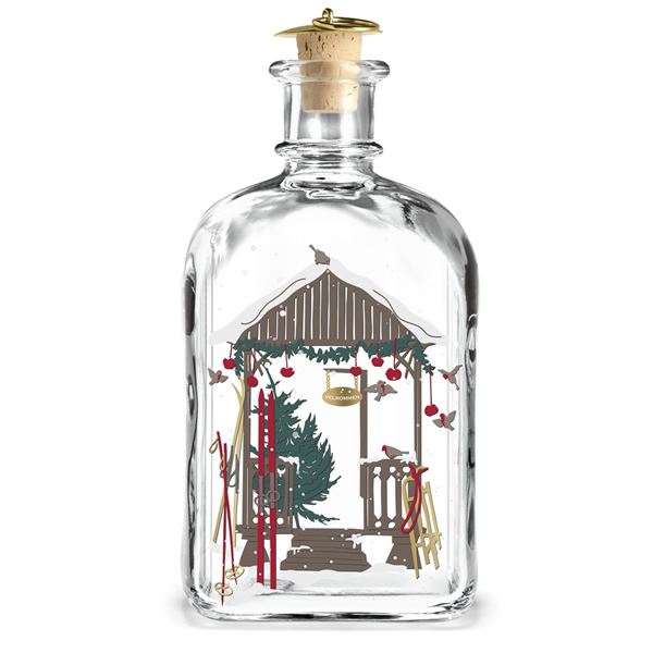 Christmas glass bottle from Holmegaard *