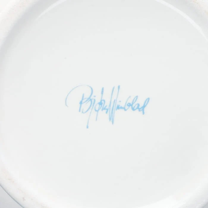 Bjørn Wiinblad Eva Vase, Light Blue, H: 7.3"