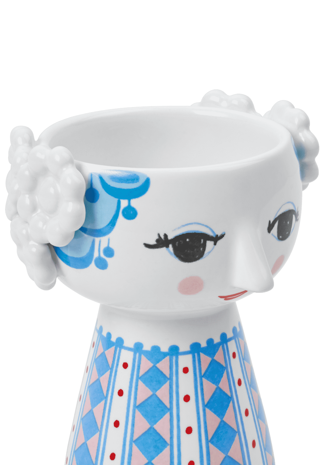 Eva Candle Holder H: 3.7" Blue