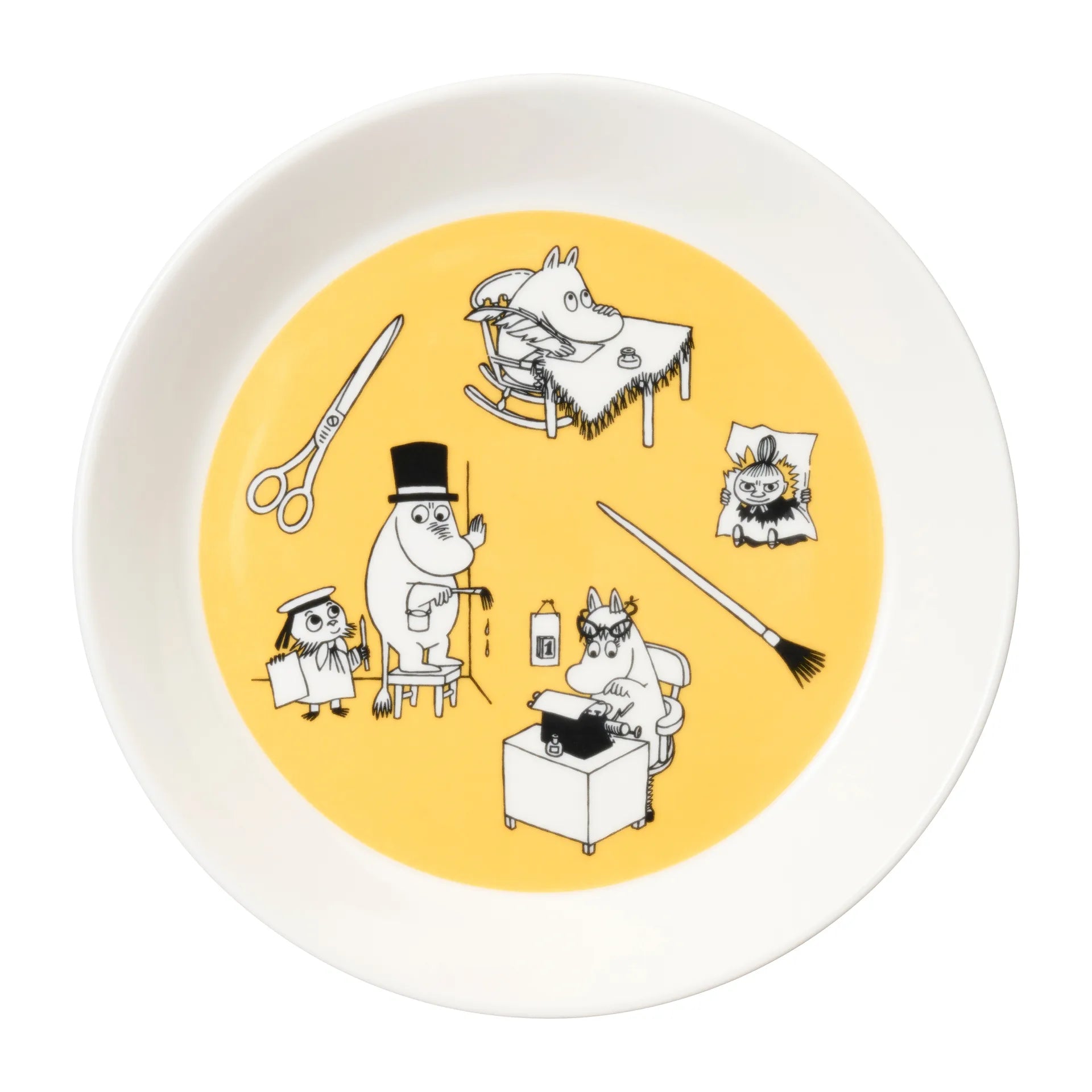 Office Yellow Moomin plate 2 - Ø19 cm