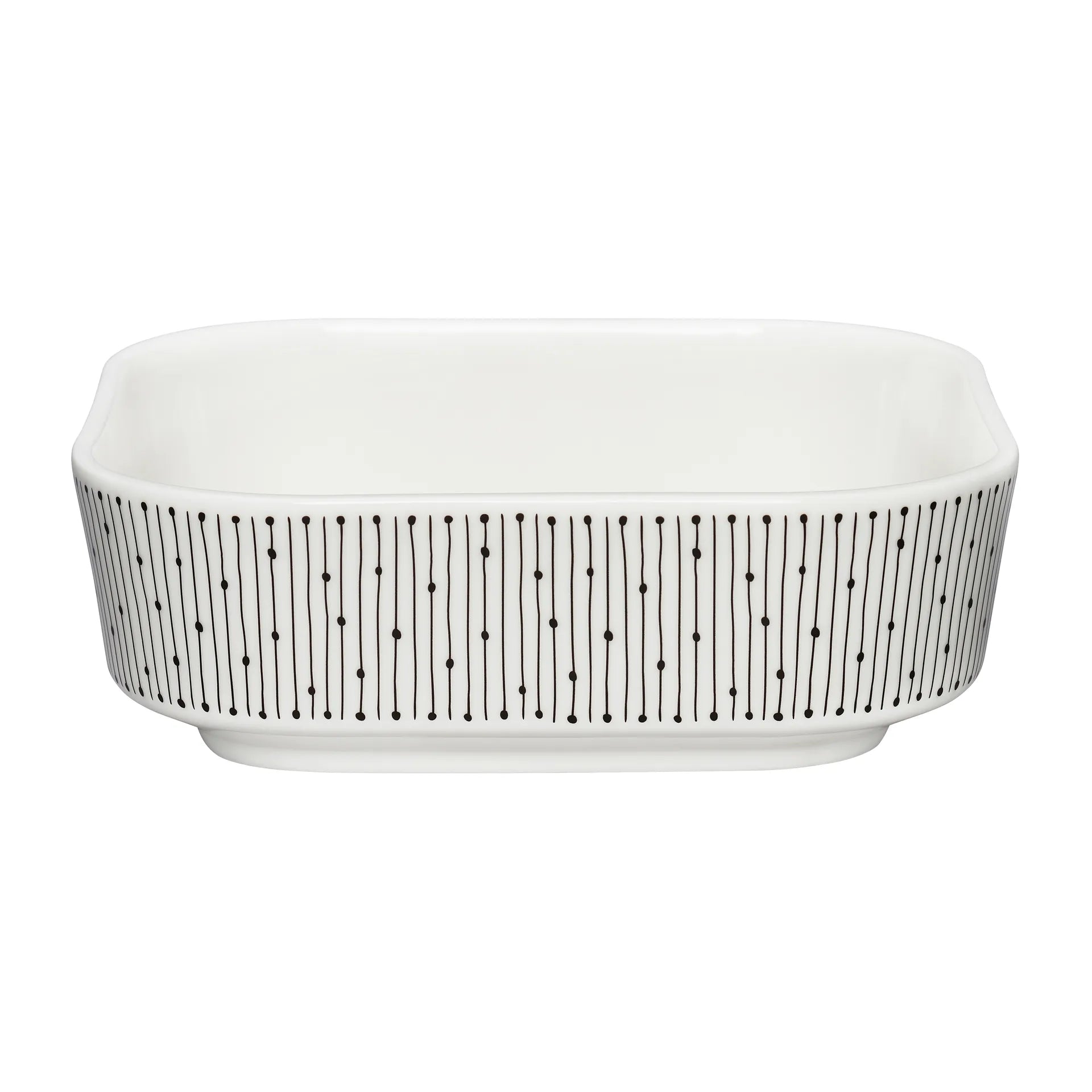 Mainio Sarastus oven dish 0.7 l - Black-white