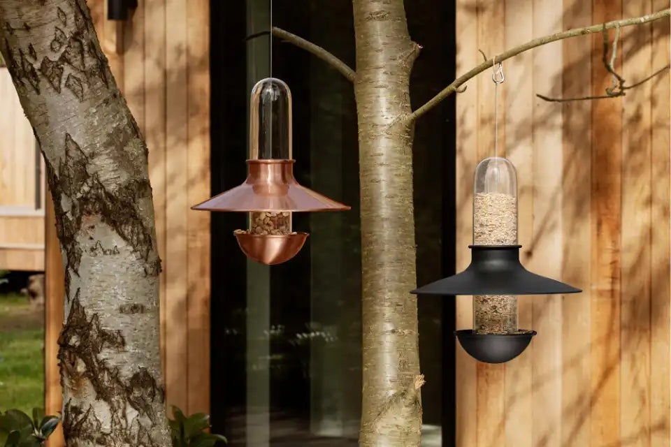 De luxe birdfeeder black