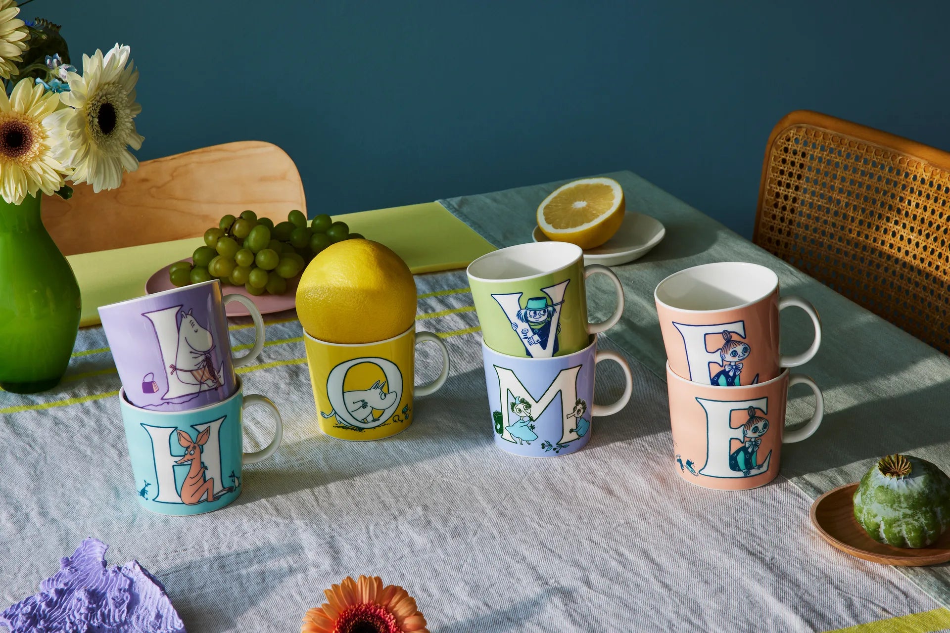 Moomin mug 0,4L  13.5oz ABC Letter E