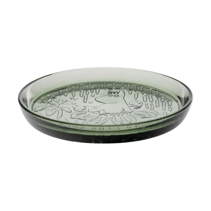 Moomin plate 155mm / 6.1in pine green