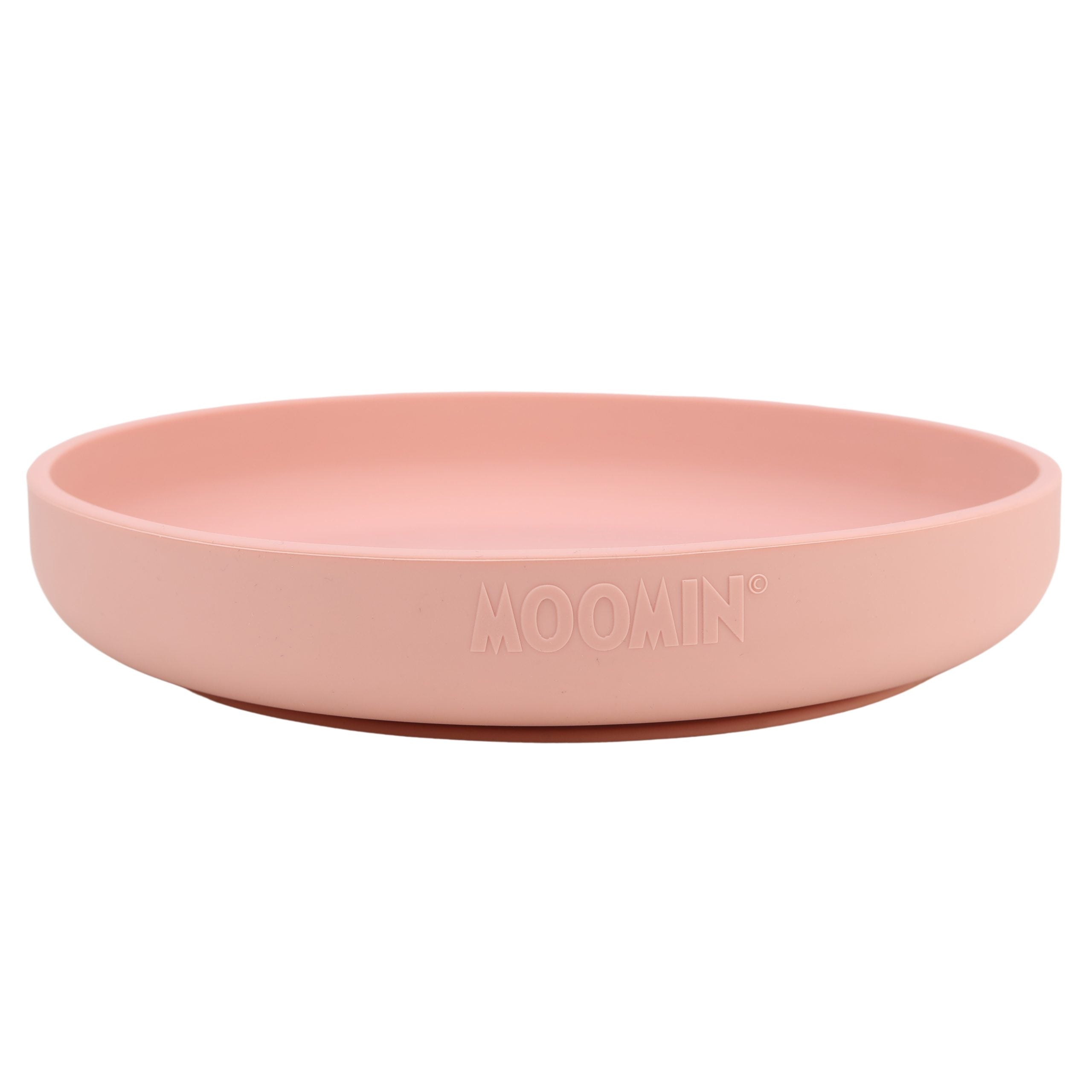 Moomin Silicone, Plate with Suction Cup, Lovely Pink