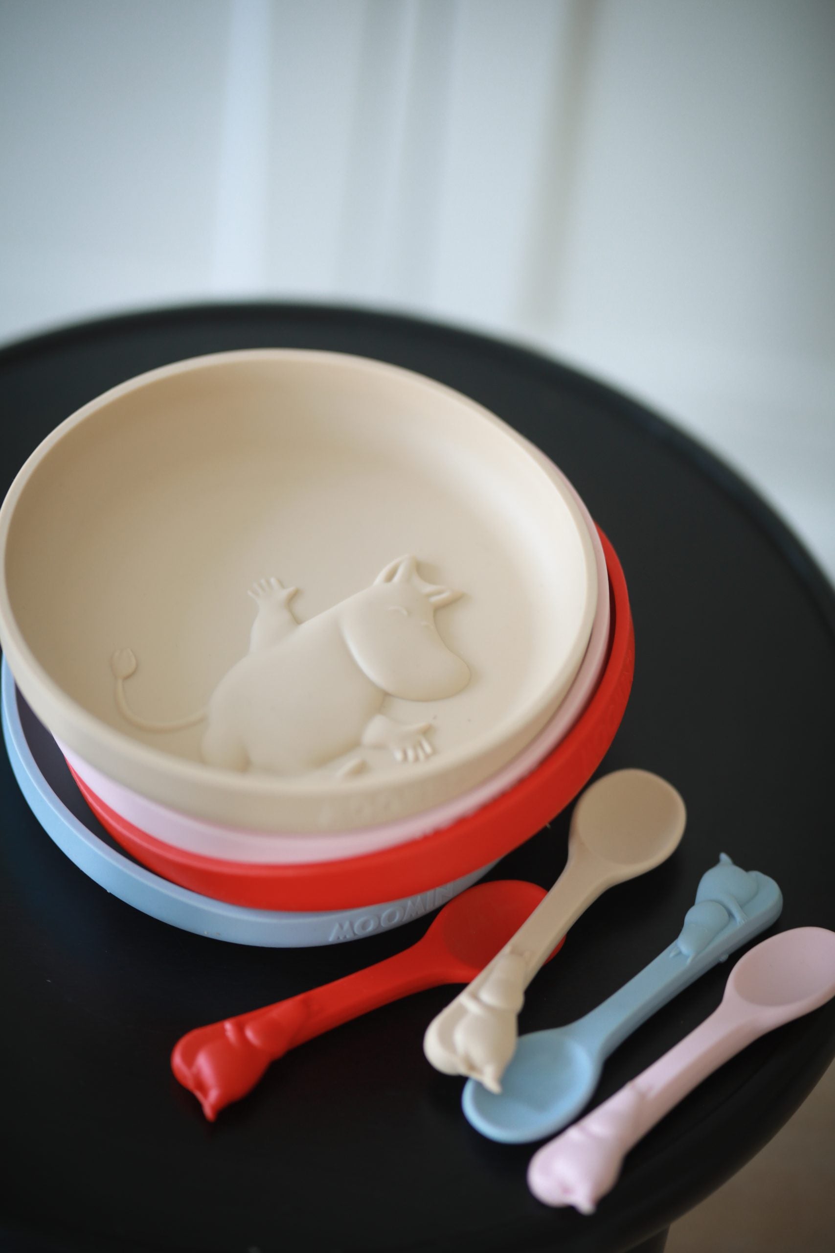 Moomin Silicone, Single Spoon, Lingonberry Red