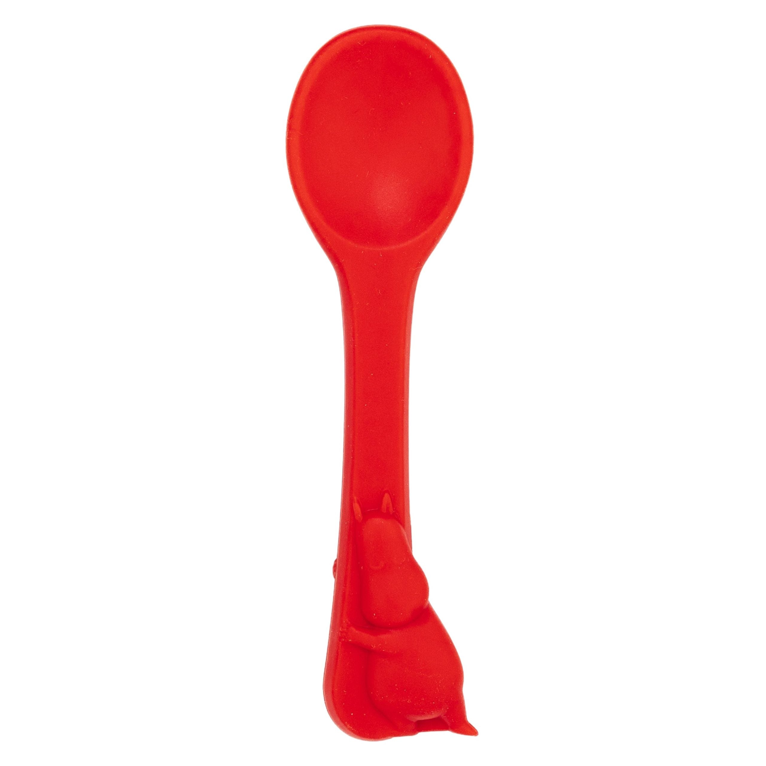 Moomin Silicone, Single Spoon, Lingonberry Red