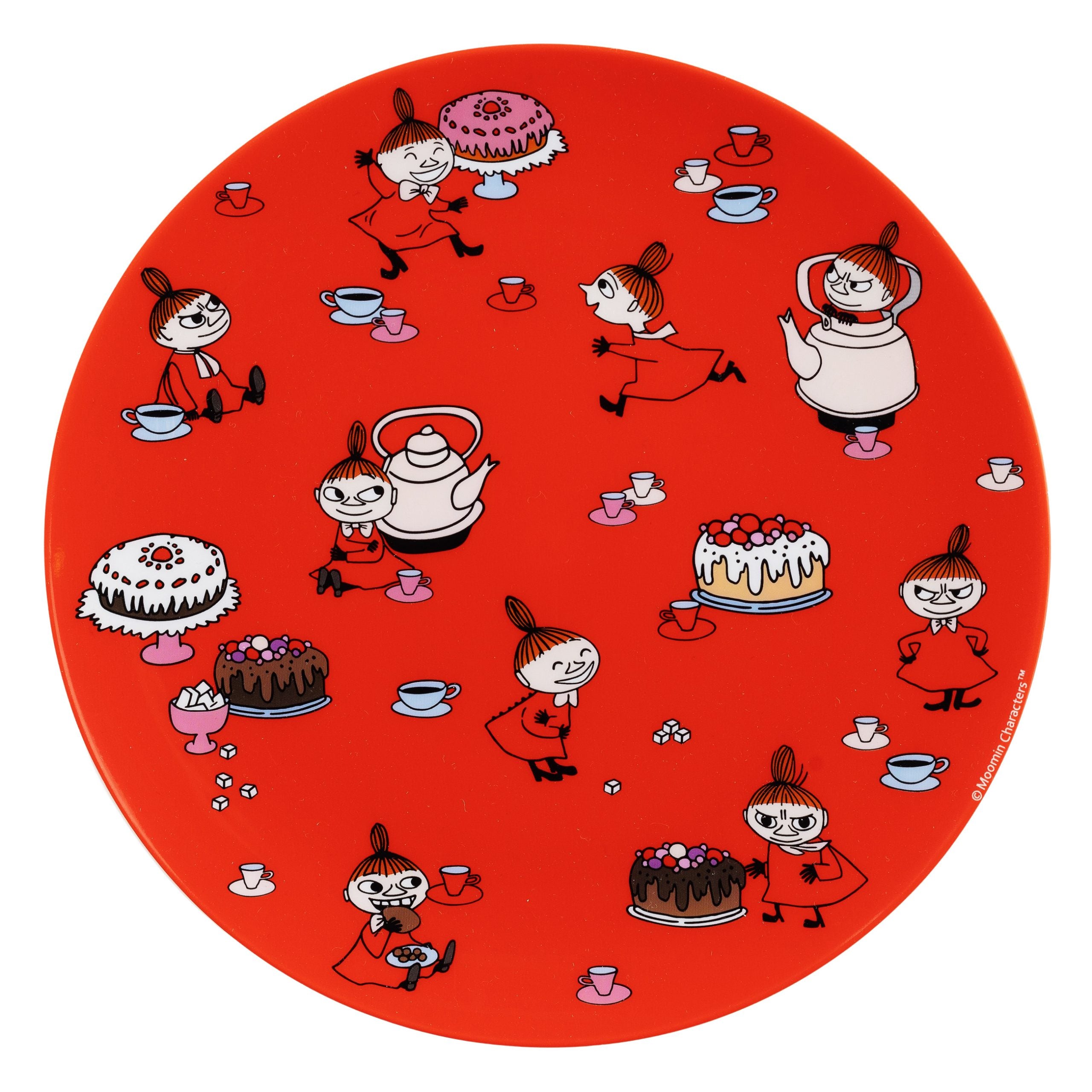 Moomin Litle My, Flat Plate, red