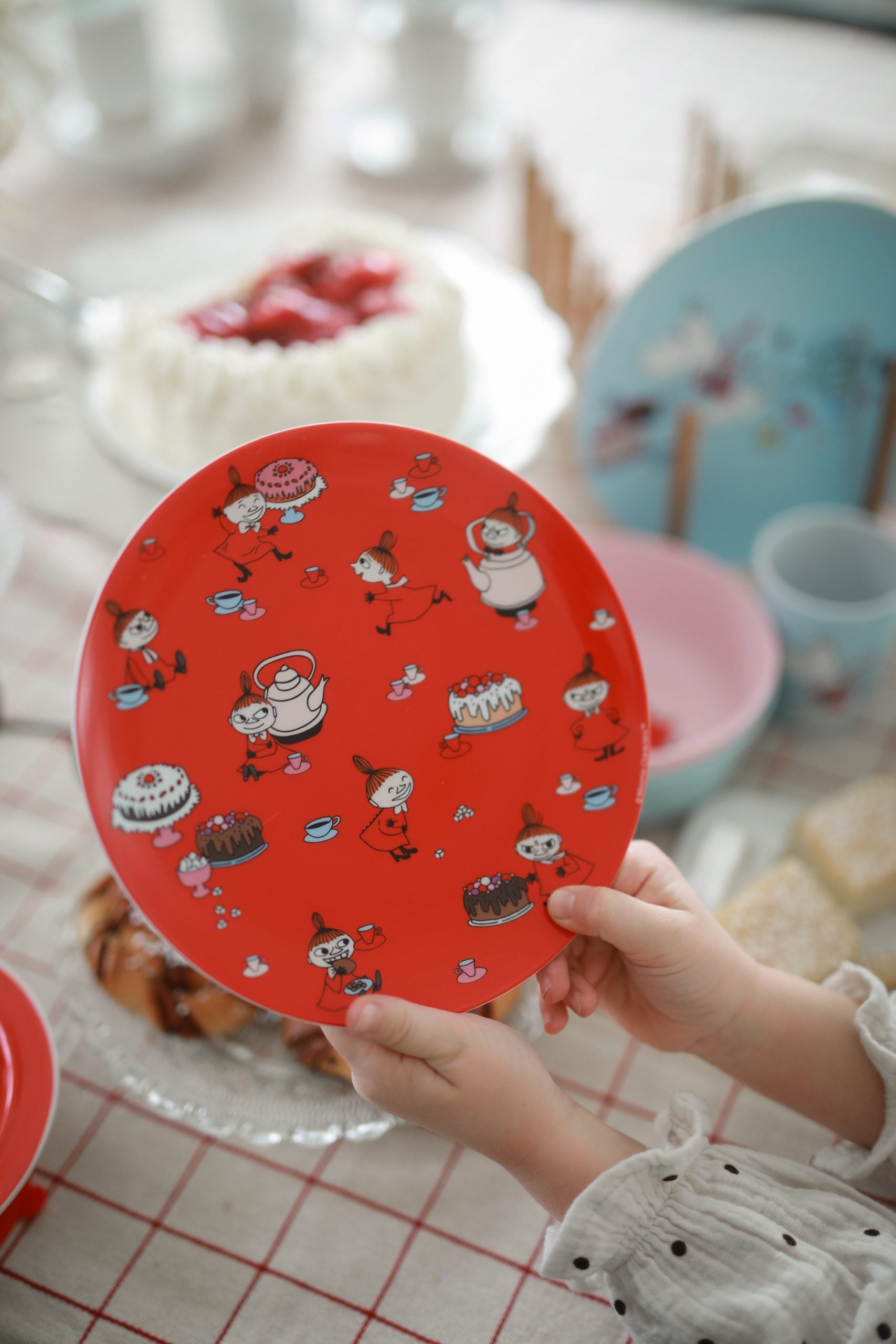 Moomin Litle My, Flat Plate, red