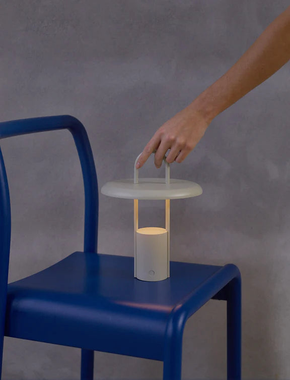 Pier portable LED lamp H 25 cm Sand