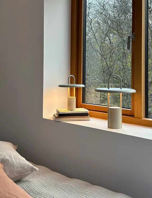 Pier portable LED lamp H 33.5 cm Sand