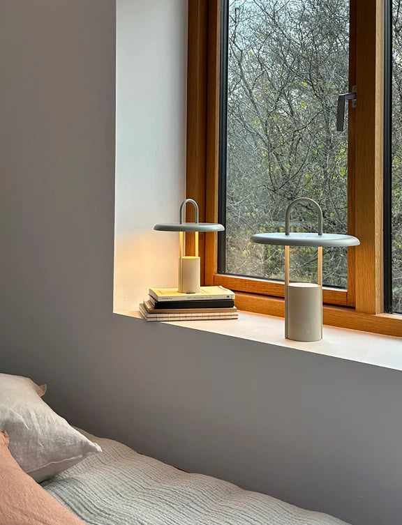 Pier portable LED lamp H 25 cm Sand