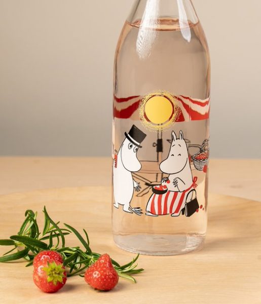 Moomin glass bottle Summertime 1L