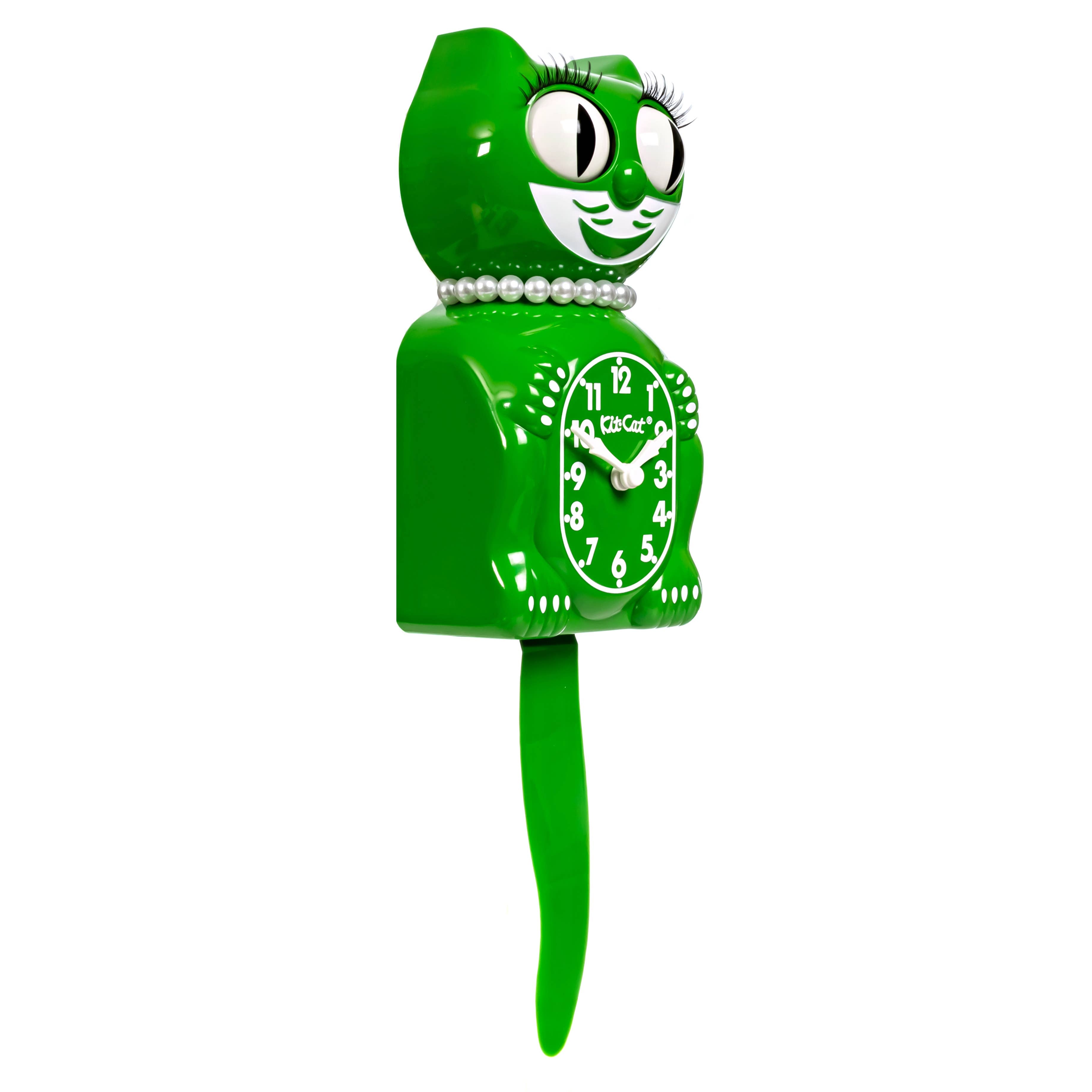 Classic Green Lady Kit Cat Klock
