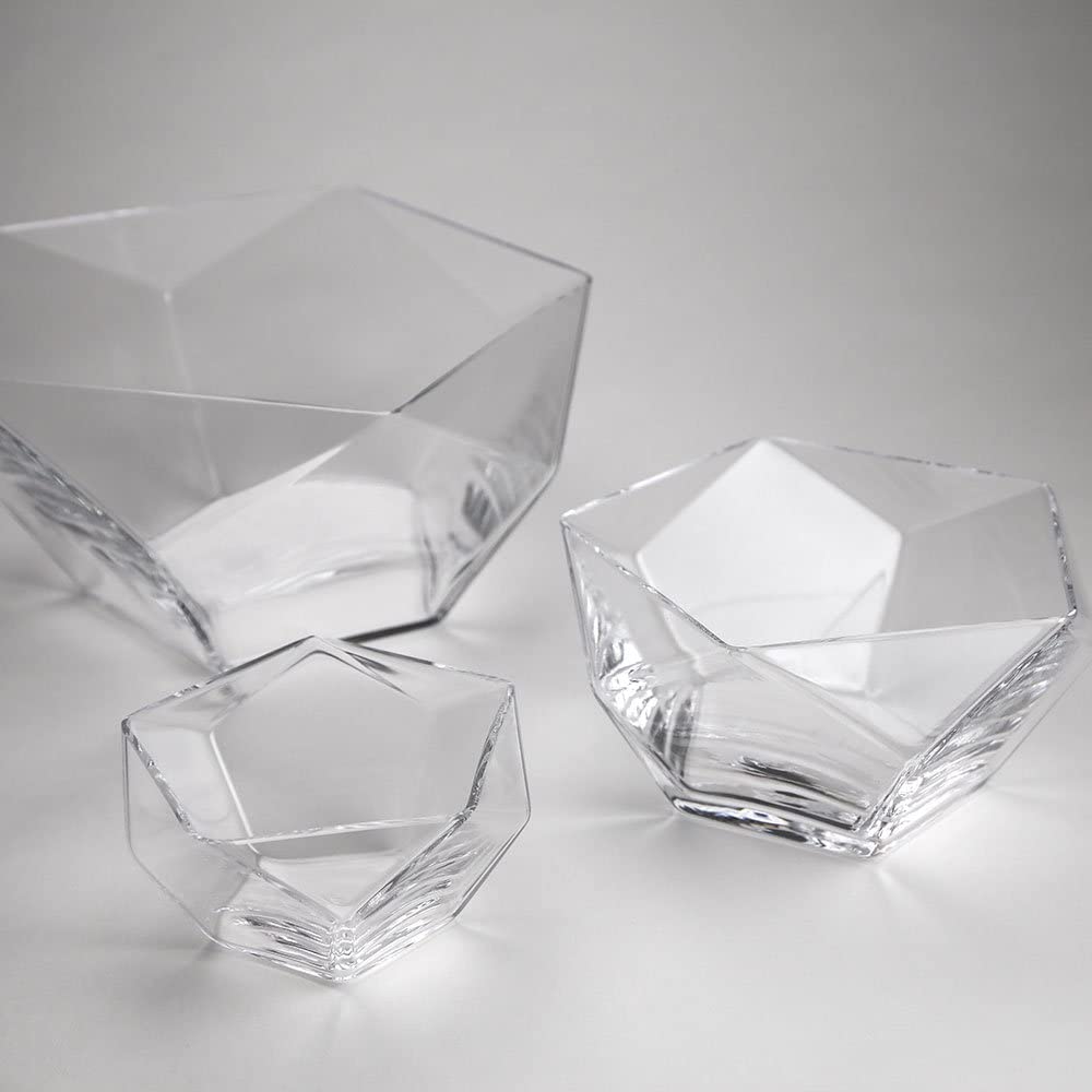 Penta glass bowl large 26cm *
