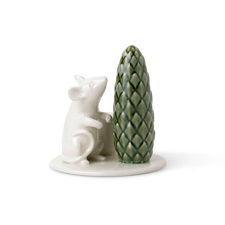 Winter Stories Mouse candlestick