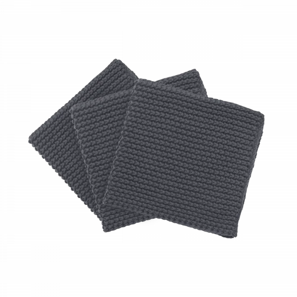 WIPE PERLA Set of 3 Dishcloths  25 x 25 cm - Magnet