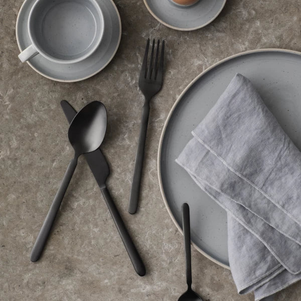 STELLA Cutlery set - 16 pcs. Black