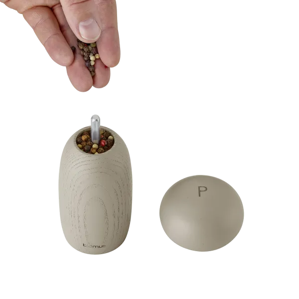 MOLI Salt & Pepper Mill, Set 2 - Oak