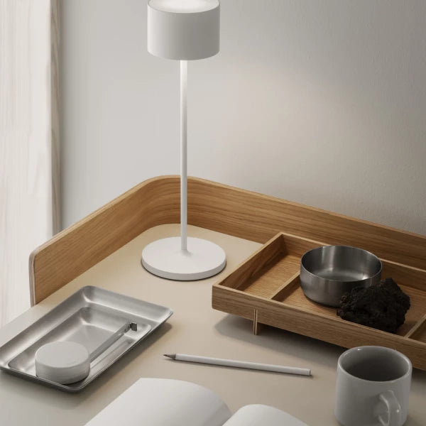 FAROL Mobile LED Table Lamp - Color White