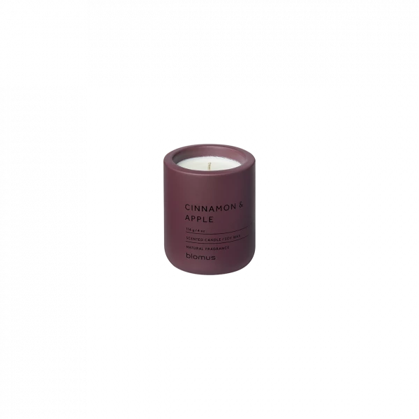 FRAGA Scented candle - Colour: Port - Scent: Cinnamon & Apple Ø 6.5 cm