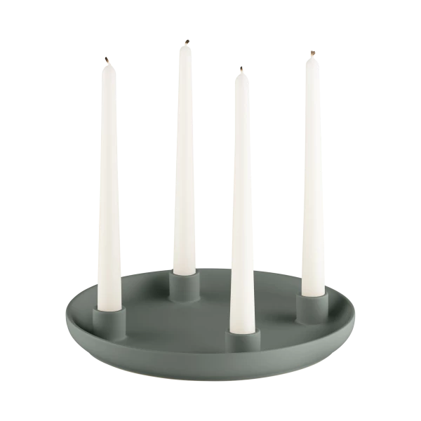 ADVENT Candle holder - 4-fold color Duck green
