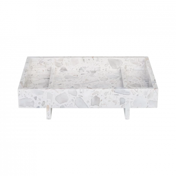 ABENTO Marble Tray - Color Nimbus Cloud