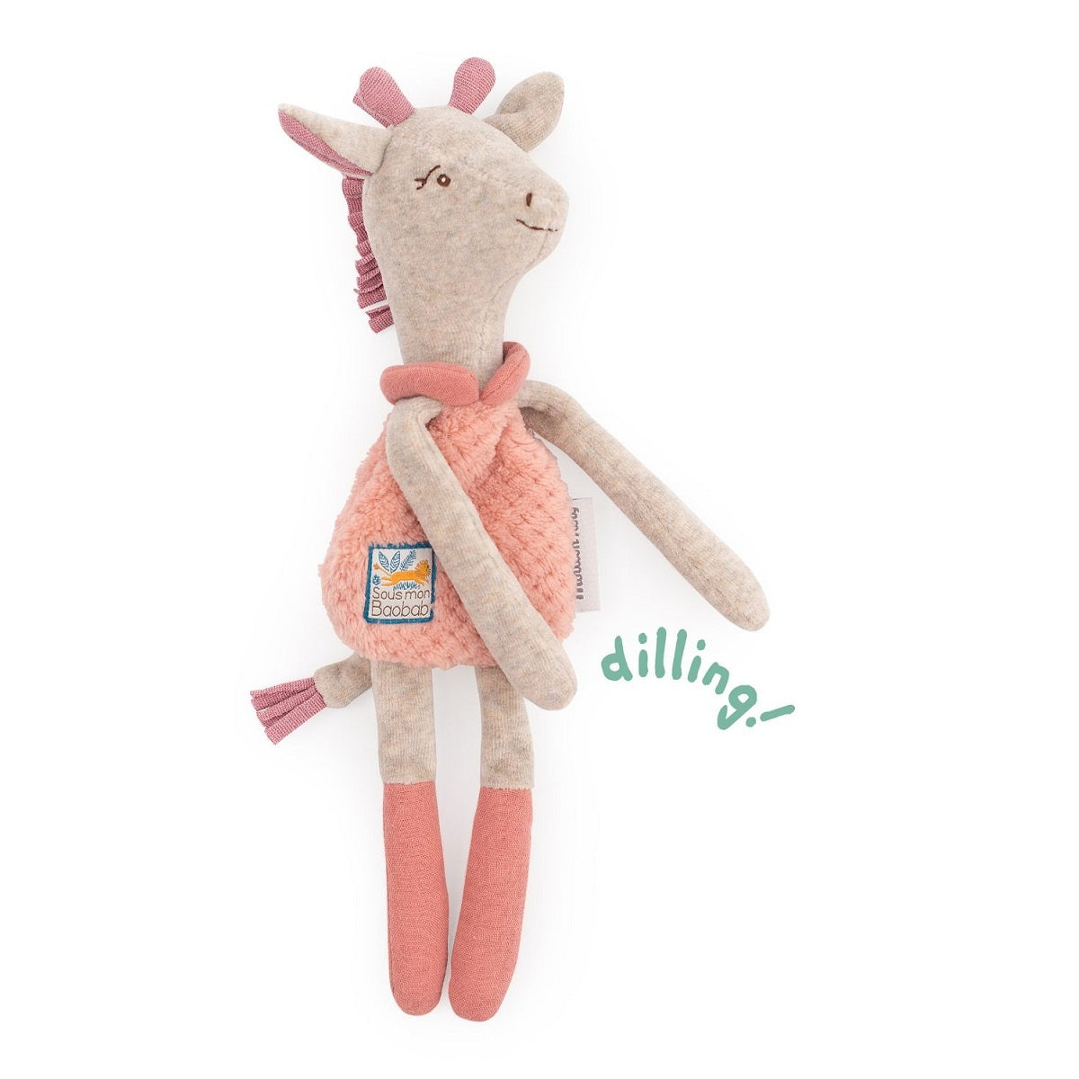Sous Mon Baobab - Rattle Soft Toy Giraffe