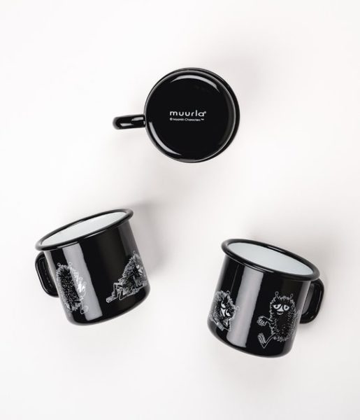 ENAMEL MUG 3,7DL Stinky, black