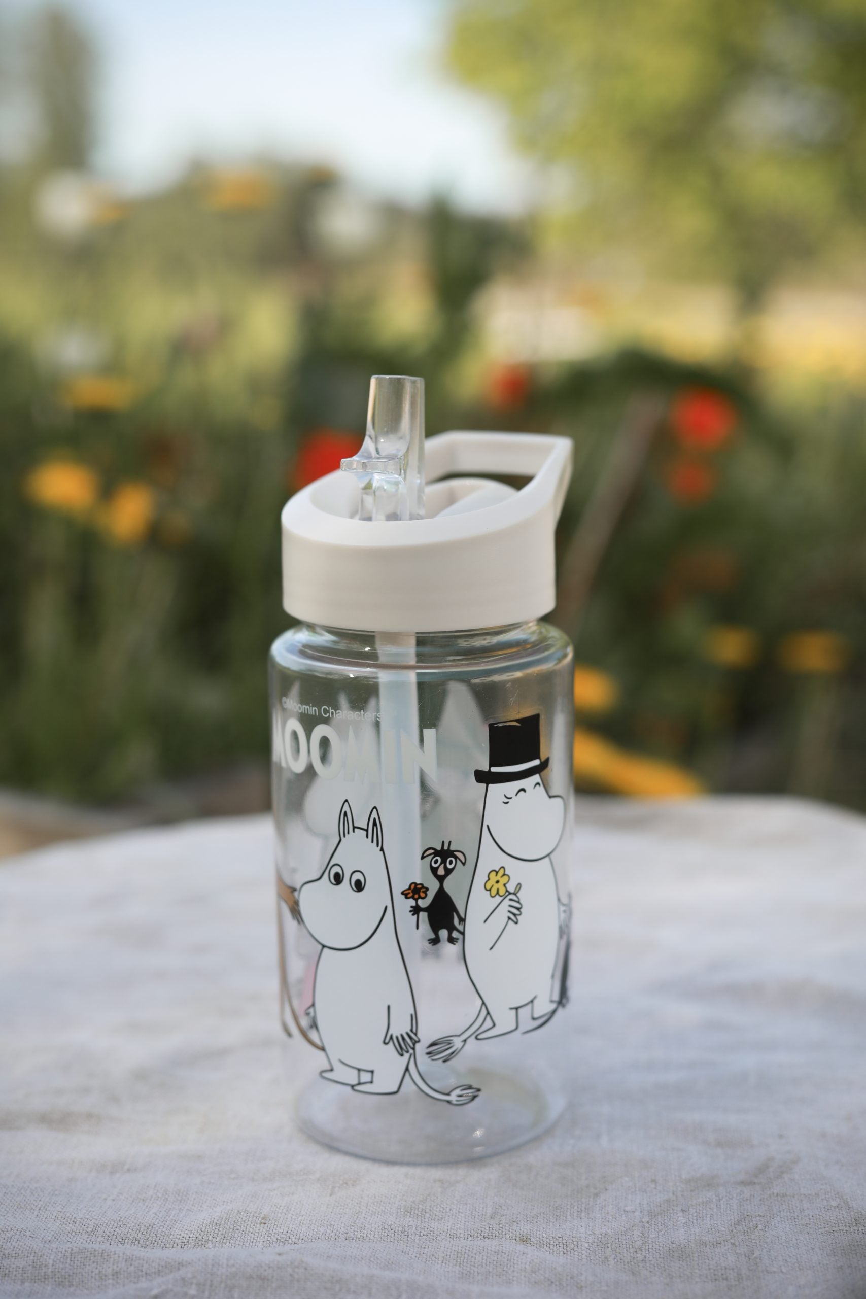 Moomin Water bottle -Moomin family beige