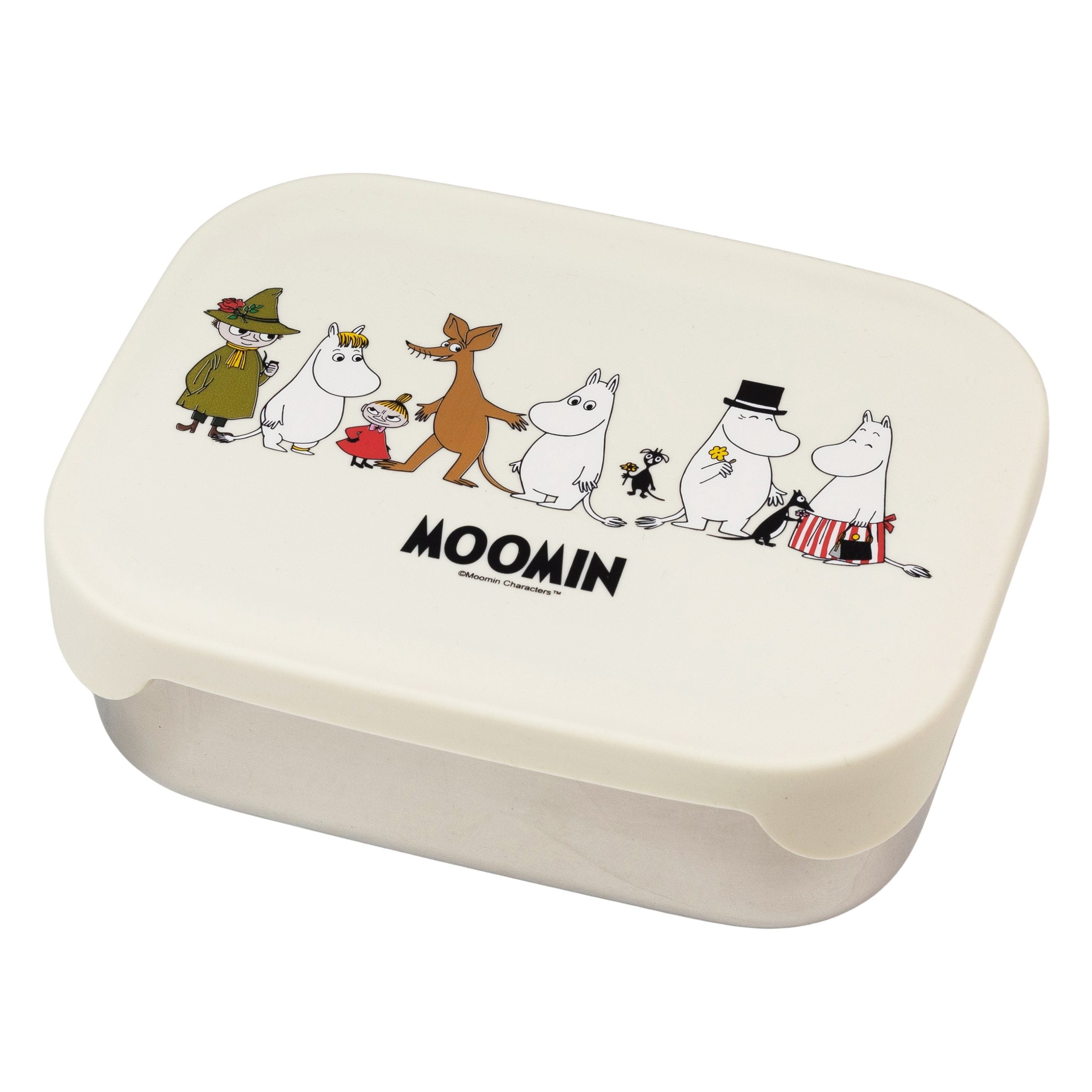 Moomin Family, Lunchbox in  stinless steel, beige