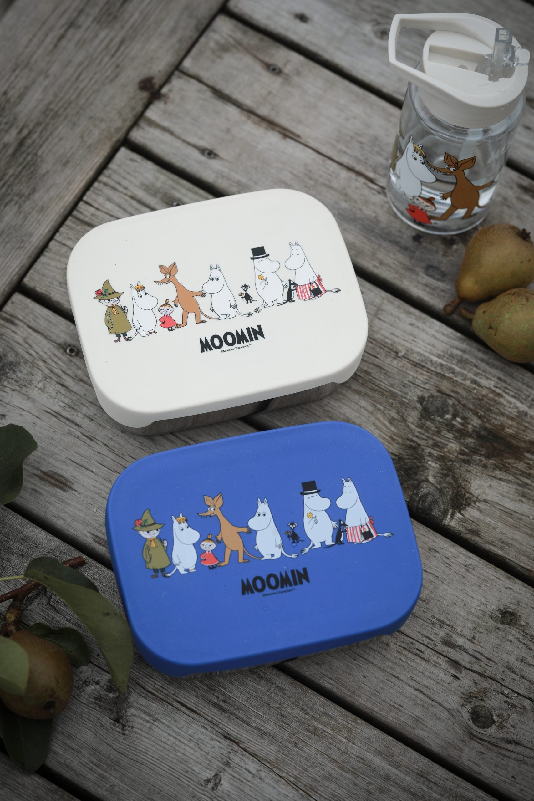 Moomin Family, Lunchbox in  tinplate, blue