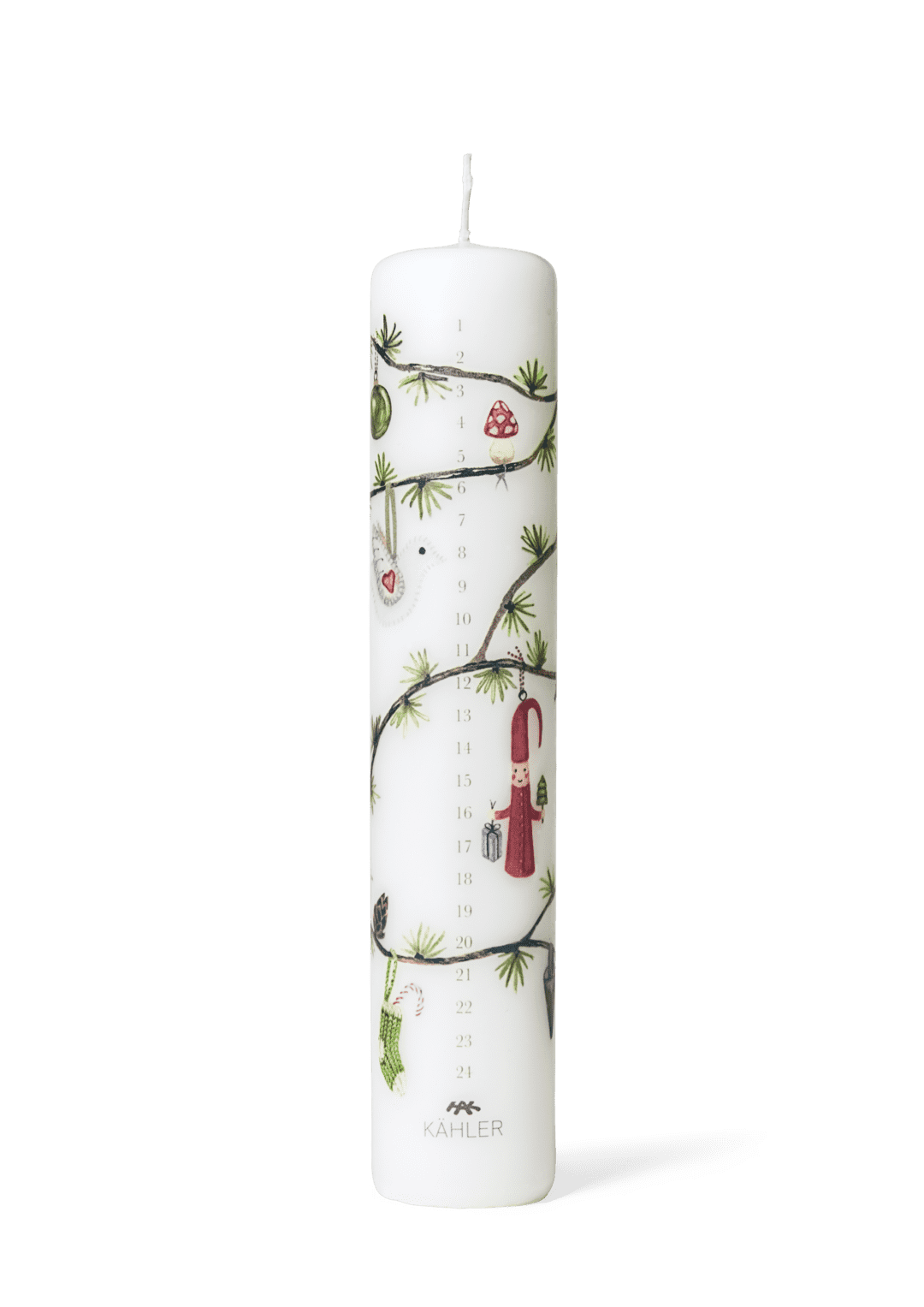 Hammershøi Christmas Advent Candle 2023 Ø5 cm
