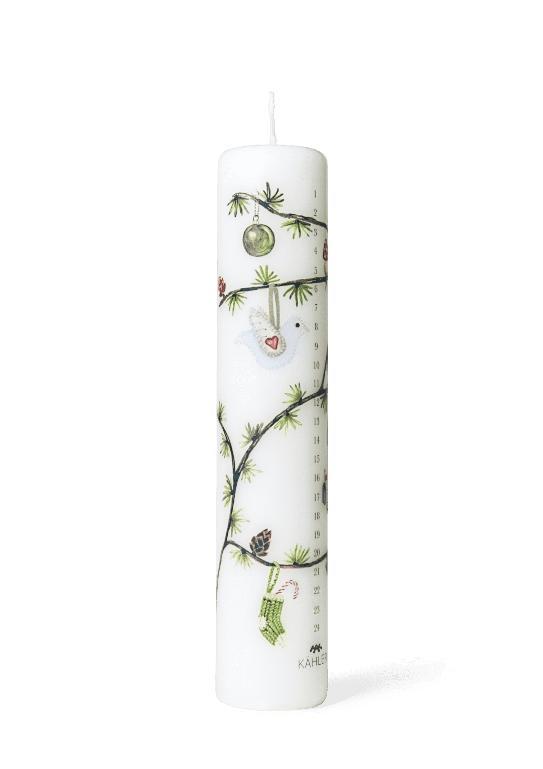 Hammershøi Christmas Advent Candle 2023 Ø5 cm