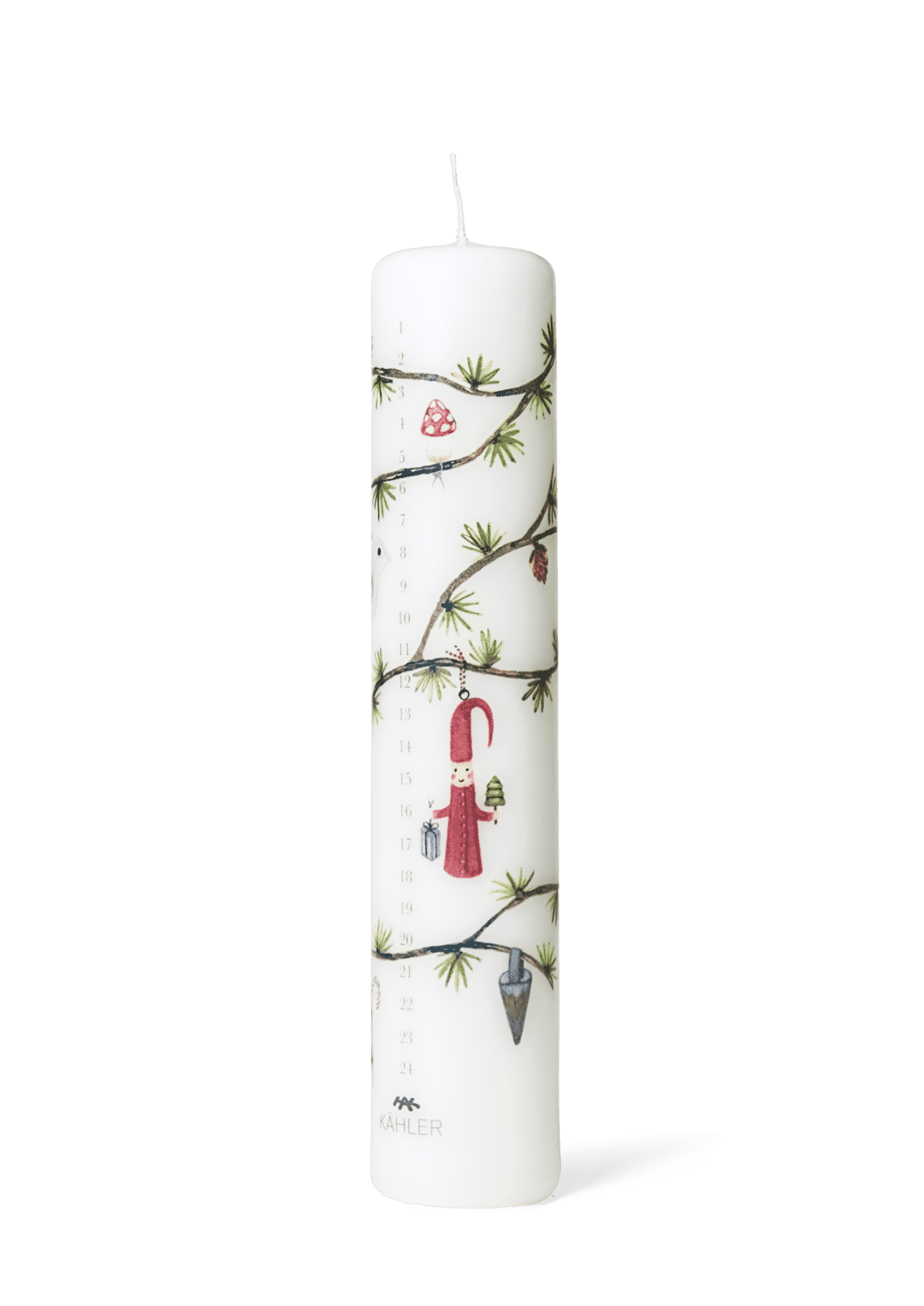 Hammershøi Christmas Advent Candle 2023 Ø5 cm