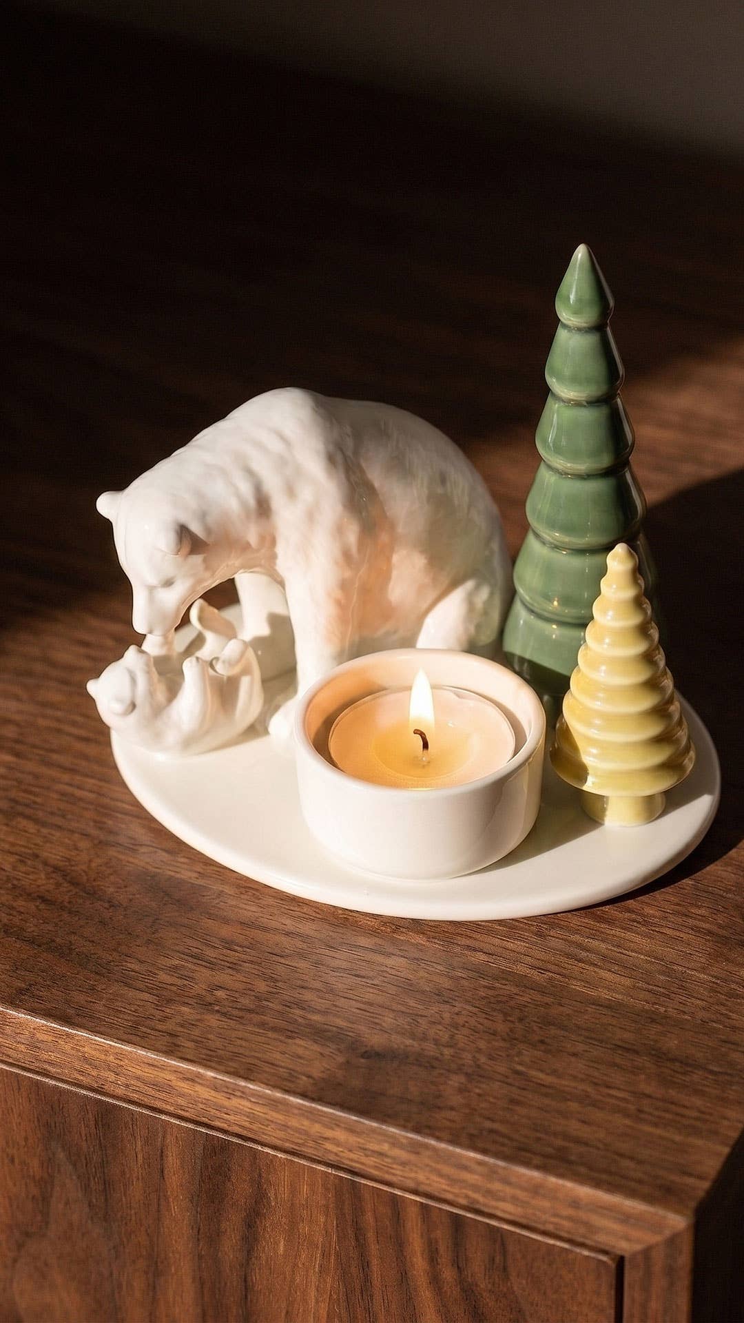 Winter Stories Mother Love candlestick