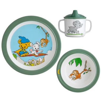 Bamse Jungle, Children's tableware, 3-piece